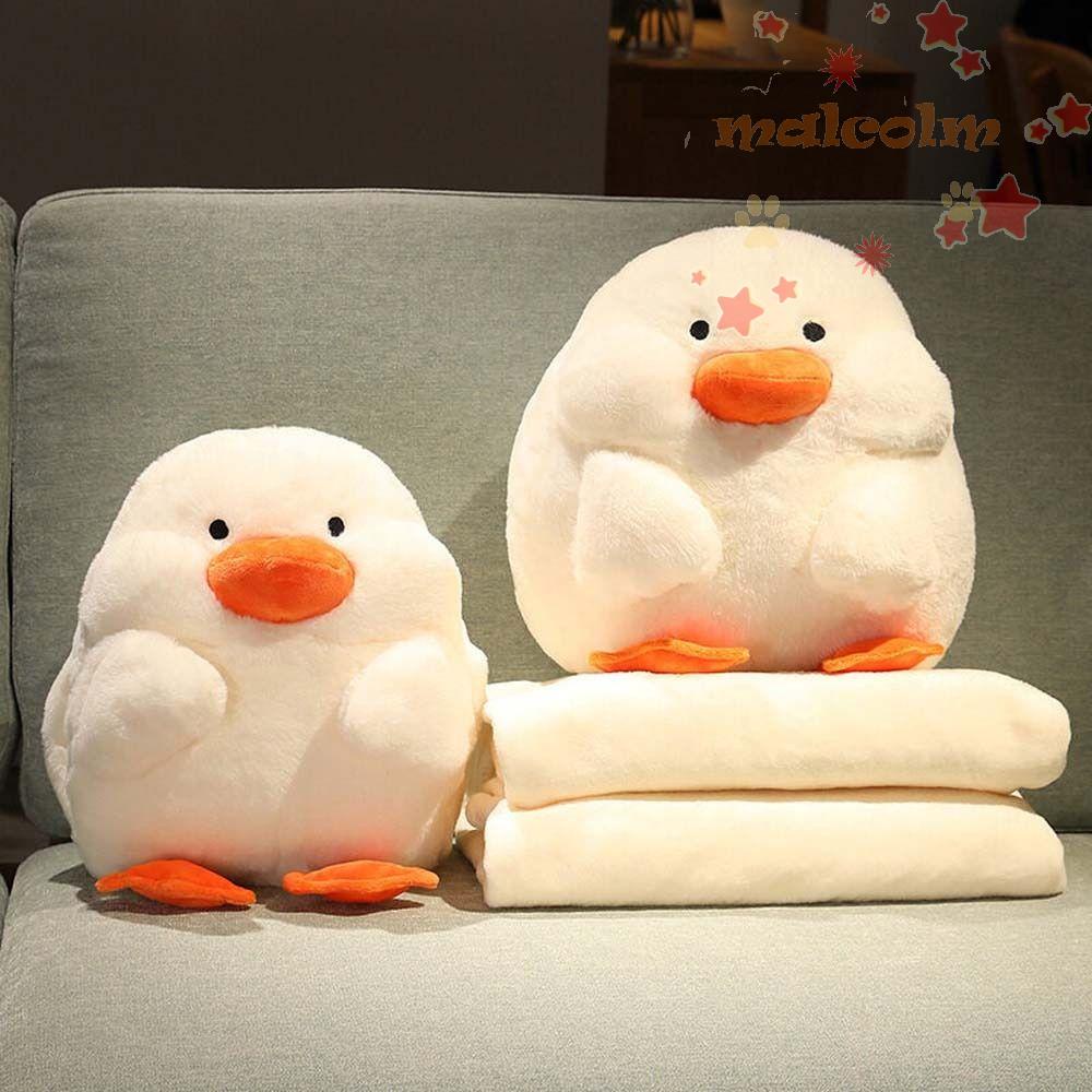 Gối Giữ Ấm Tay / Lưng Hình Chú Vịt Mập Mạp Nhồi Bông Dễ Thương Dùng Làm Quà Tặng Sinh Nhật