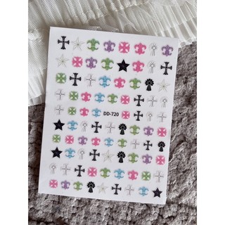 Sticker 3d dán móng tay nail các mẫu siêu hot Ảnh thật