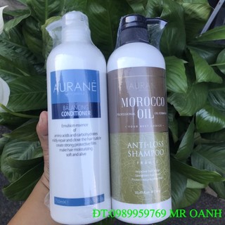 Dầu gội xả chống rụng tóc AURANE MOROCCO OIL ANTI-LOSS- Balancing Conditioner 750ml X2