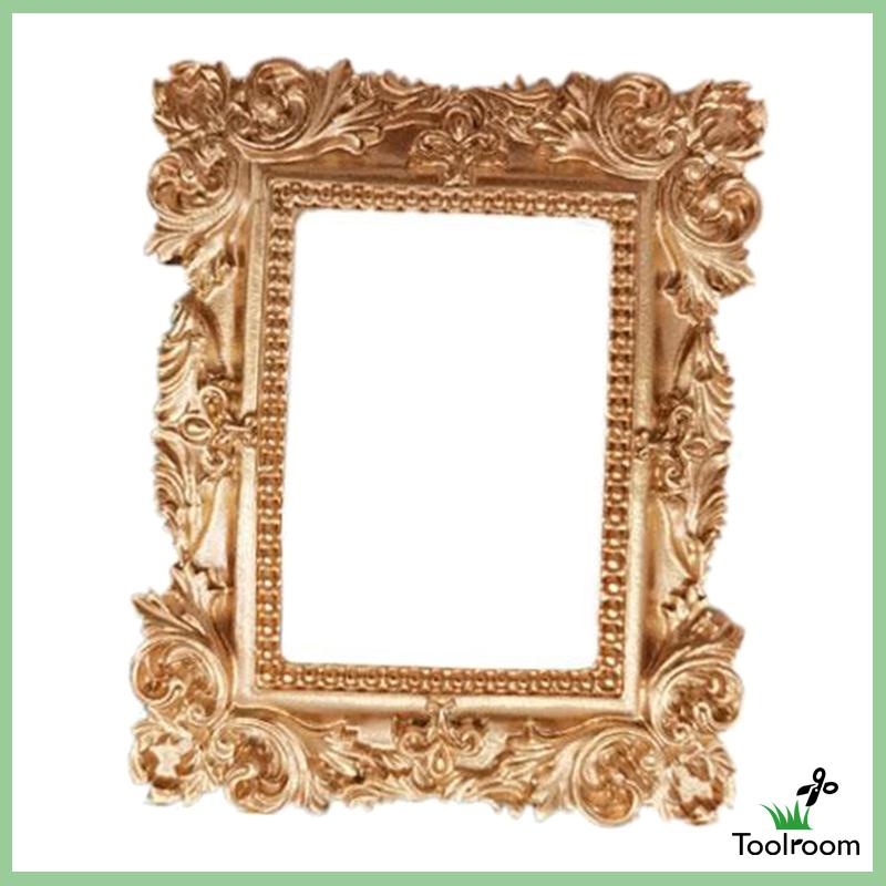 Khung Ảnh Mini Bằng Nhựa Resin Phối Ren Chạm Khắc Phong Cách Vintage