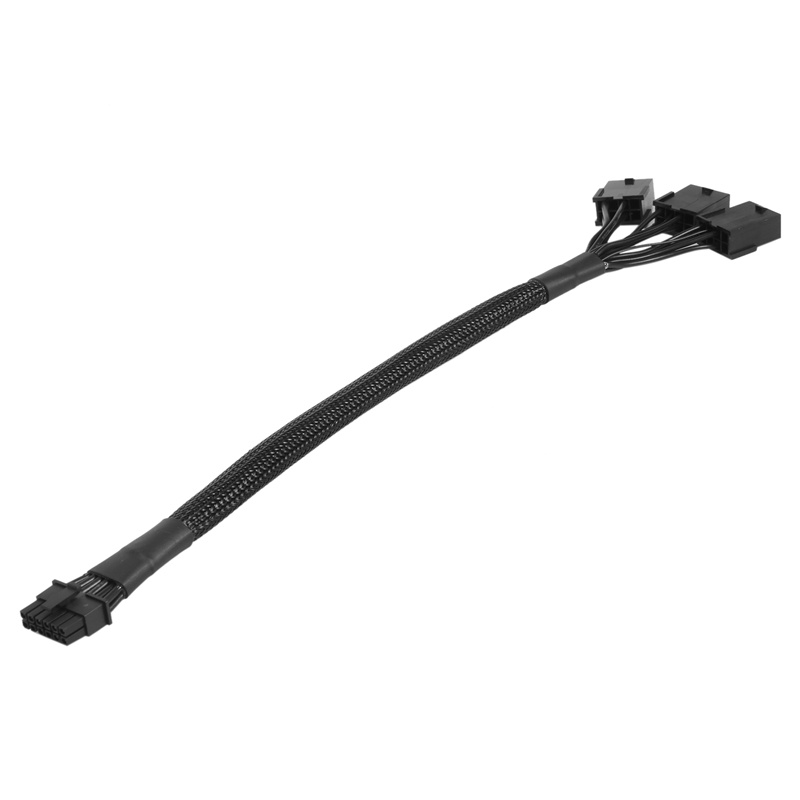 Dây Cáp Mở Rộng 3X8Pin PCI-E Sang 16Pin  PCI-E 5.0 12VHPWR 16P Cho GPU 3090Ti RTX 4090 / 4080 Series 30Cm