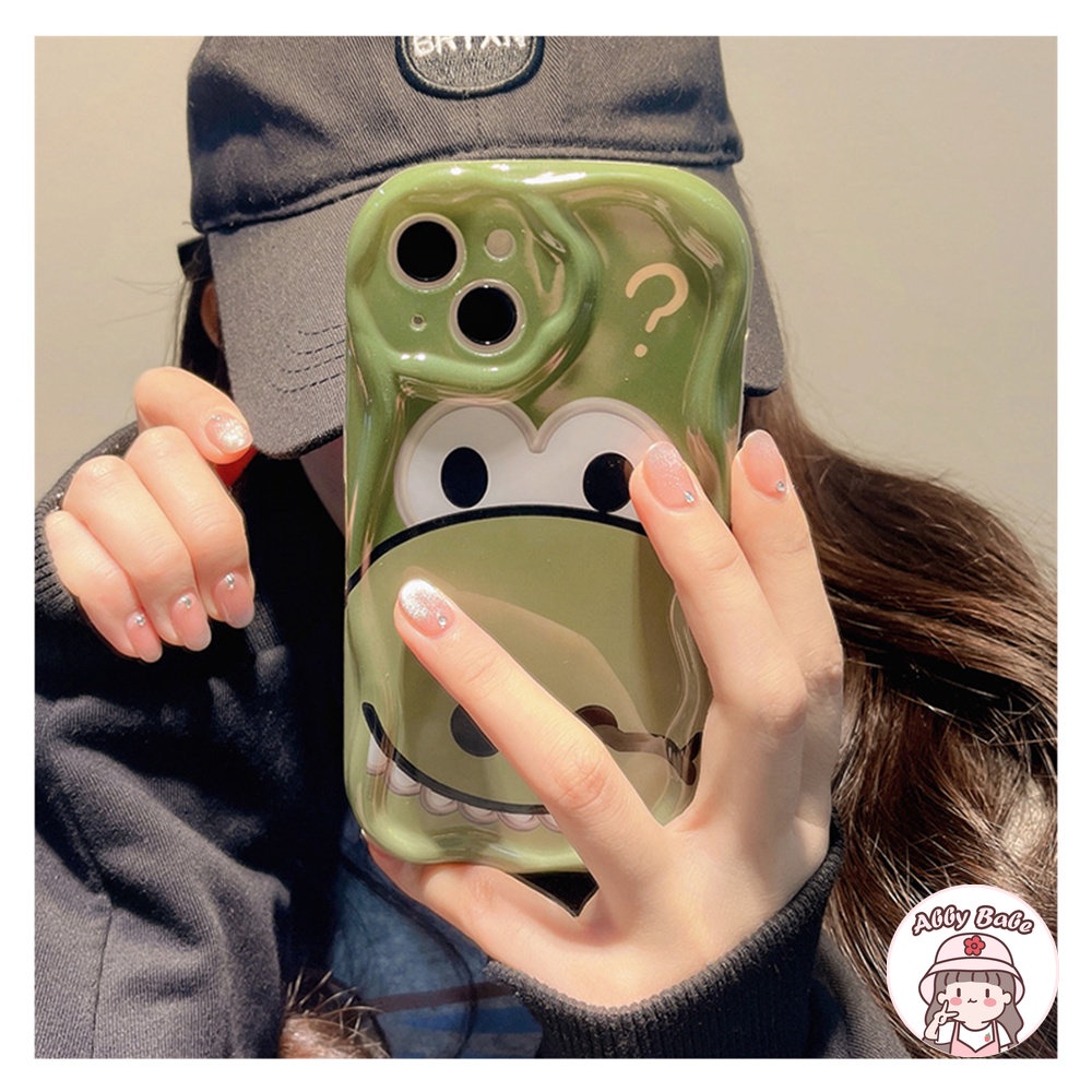 Ốp Điện Thoại TPU Mềm Bóng Chống Sốc Màu Xanh Matcha Hình Cá Sấu Cho IPhone 14 Pro Max 11 12 11 Pro Max X XS 7Plus