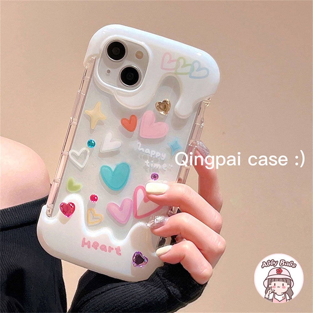 Ốp Điện Thoại TPU Mềm Chống Sốc Hình Trái Tim 3D Cho IPhone 14 Pro Max 11 12 11 Pro Max X XS 7Plus