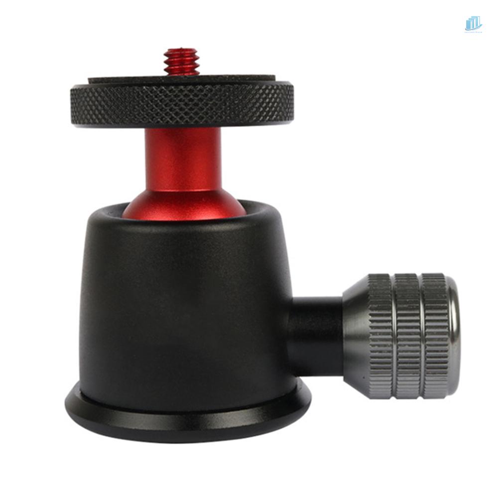 Đầu Bi Toàn Cảnh Mini Bằng Hợp Kim Nhôm Xoay 360 Độ Có Mức Bong Bóng Cho Giá Đỡ Ba Chân Máy Ảnh DSLR LIDC