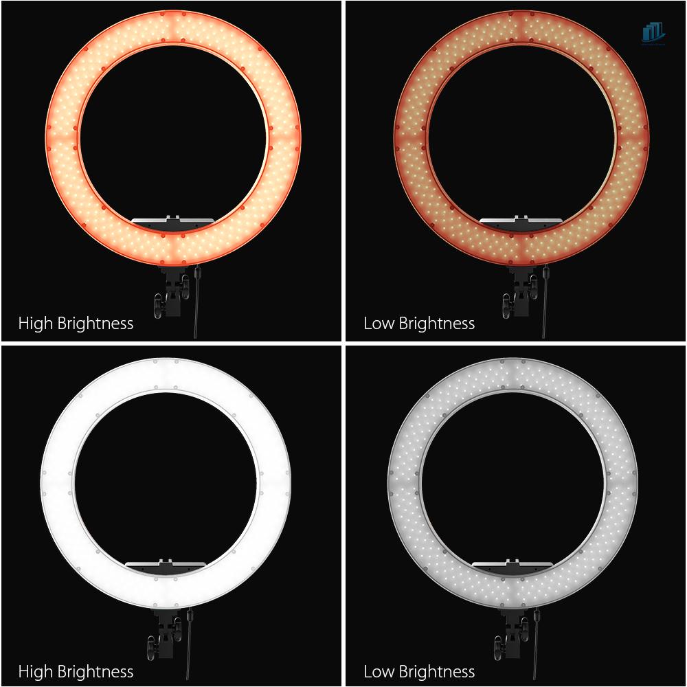 Vòng Đèn LED Chụp Ảnh Andoer HD-18D 18 inch 55W 5600K Tích Hợp 252 Đèn LED SMD CRI 95 +