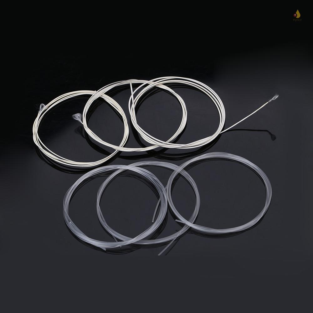 Bộ Dây Đàn Bằng Nilon Mạ Bạc Siêu Nhẹ Cho Guitar Cổ Điển mynice