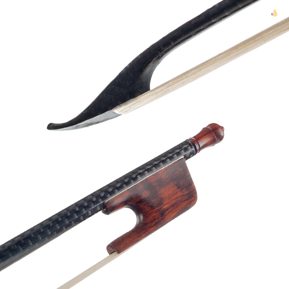 Gậy Đàn Violin 4 / 4 Bằng Sợi Carbon Lông Ngựa Trắng Phong Cách Baroque Cân Bằng Tốt