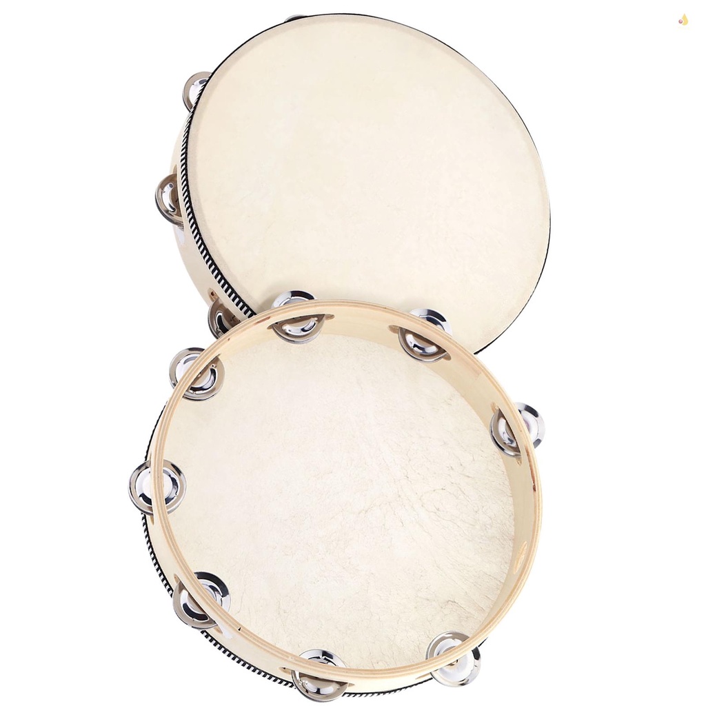 Trống Lục Lạc Cầm Tay 10 "Bằng Kim Loại Dành Cho Trẻ Em