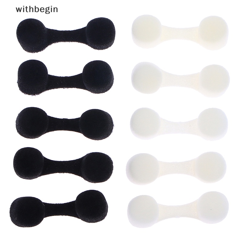 Set 10 Miếng Mút Xốp Mềm Lọc Mũi Màu Trắng Đen Dùng Một Lần