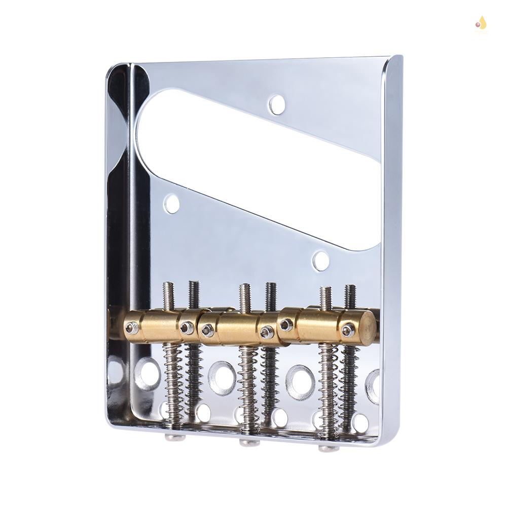 Cầu Ngựa Gạt Tàn Thuốc Bằng Đồng Thau Mạ Chrome Thay Thế Cho Đàn Guitar Điện F TL Kèm Ốc Vít Cờ Lê Vặn mynice 3