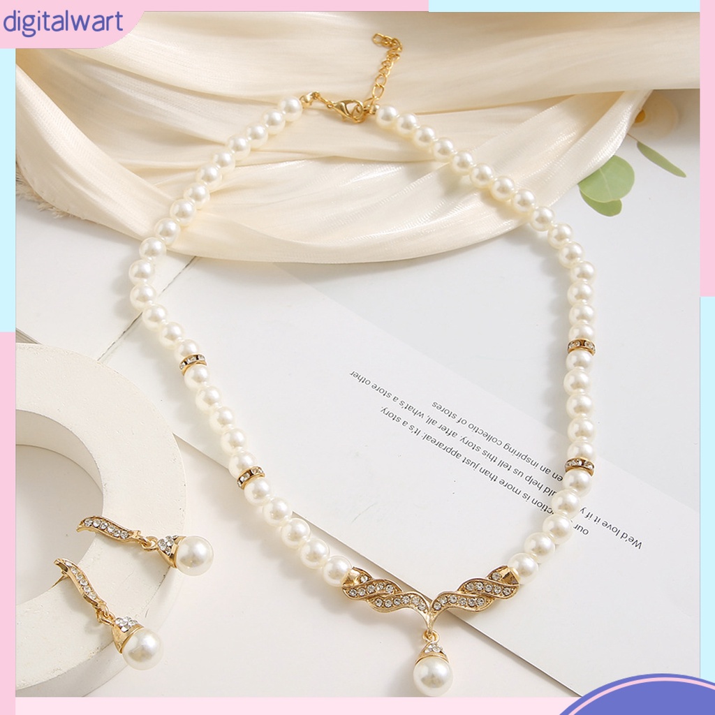 Bộ Nhẫn Và Vòng cổ Đính Đá Màu Sắc Tương Phản Lấp Lánh Sang Trọng Cho Nữ