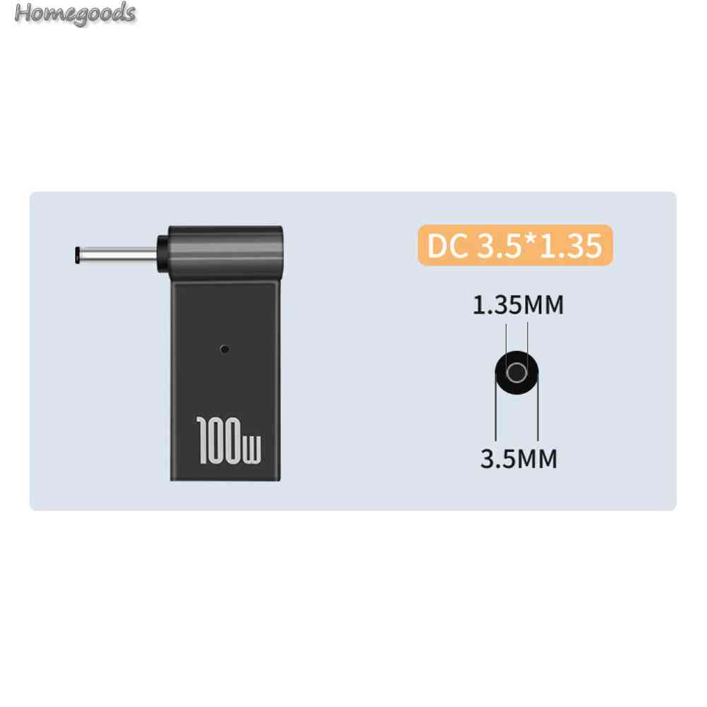 Bộ Chuyển Đổi Nguồn Điện PD 100W Từ Cổng Type-C Sang DC Cho Laptop 2023