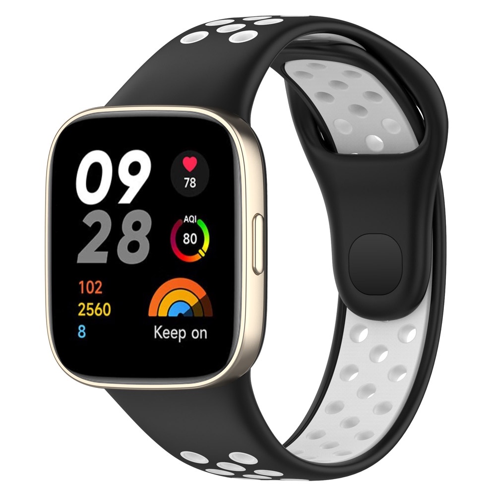Dây Đeo Thay Thế Bằng Silicon Thoáng Khí Hai Tông Màu Cho Xiaomi Redmi Watch 3 / Redmi Smart Watch3