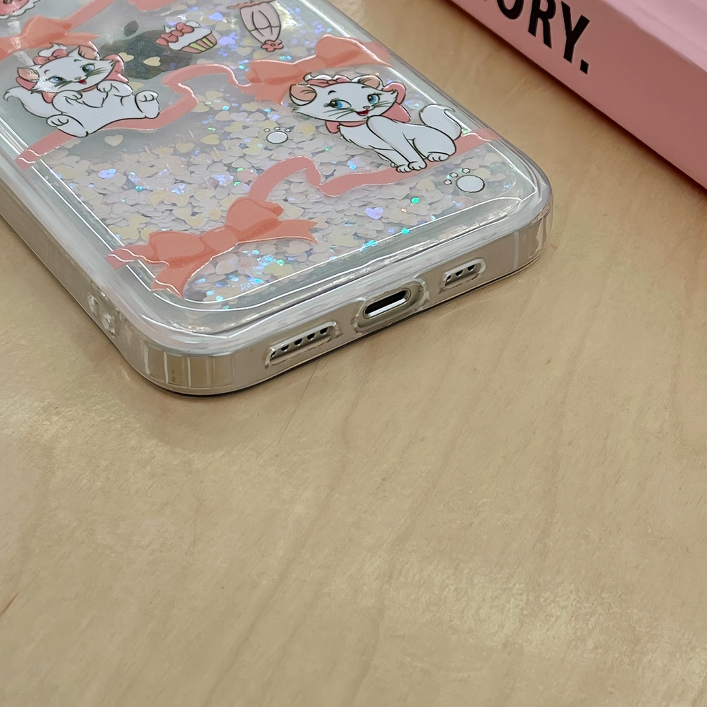 Ốp Điện Thoại TPU Mềm Trong Suốt Phối Kim Tuyến Nước Chống Rơi Cho iPhone11 12 13 14 Pro Max