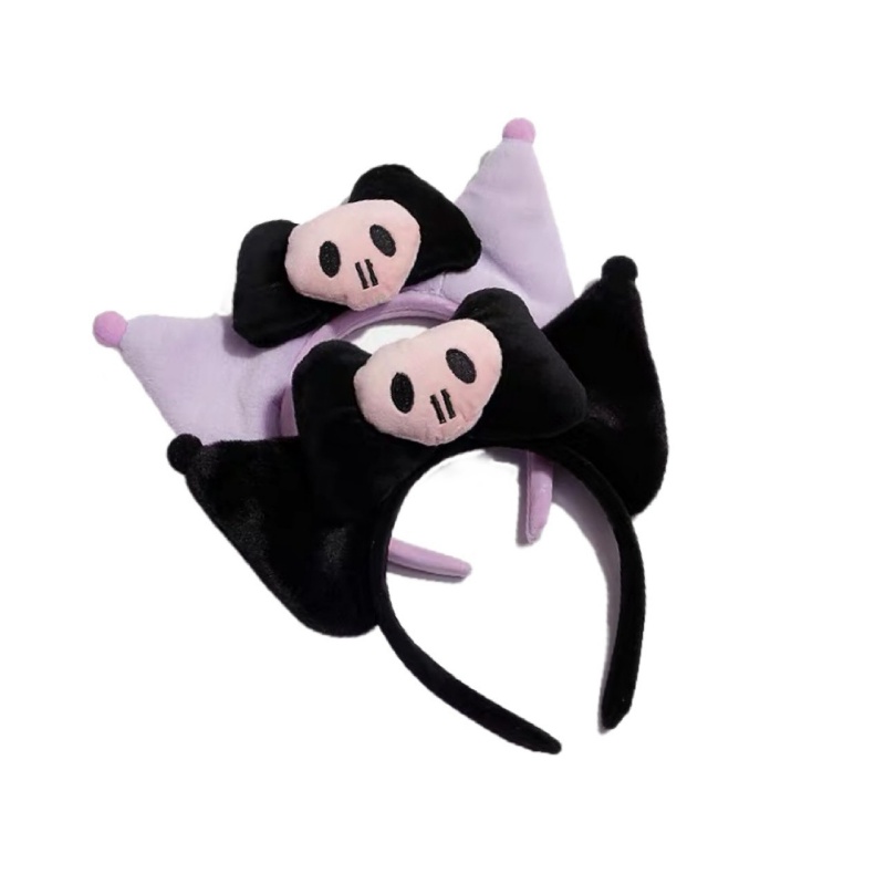 Băng Đô Cài Tóc Rửa Mặt In Hoạt Hình Kuromi My Melody Hellokitty Dễ Thương Thời Trang Cho Bé Gái