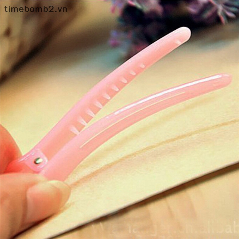 Set 10 Kẹp Tóc Răng Cá Sấu Bằng Nhựa Nhiều Màu Sắc DIY