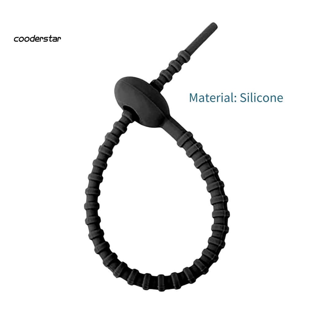 Set 10 Kẹp Silicone Tự Khóa Dây Cáp Chống Đứt Tiện Dụng