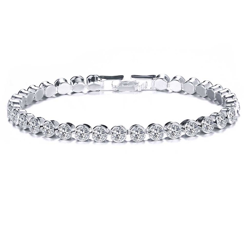 Vòng Tay Chuỗi Xích Đính Đá Pha Lê Phong Cách Hip Hop Thời Trang