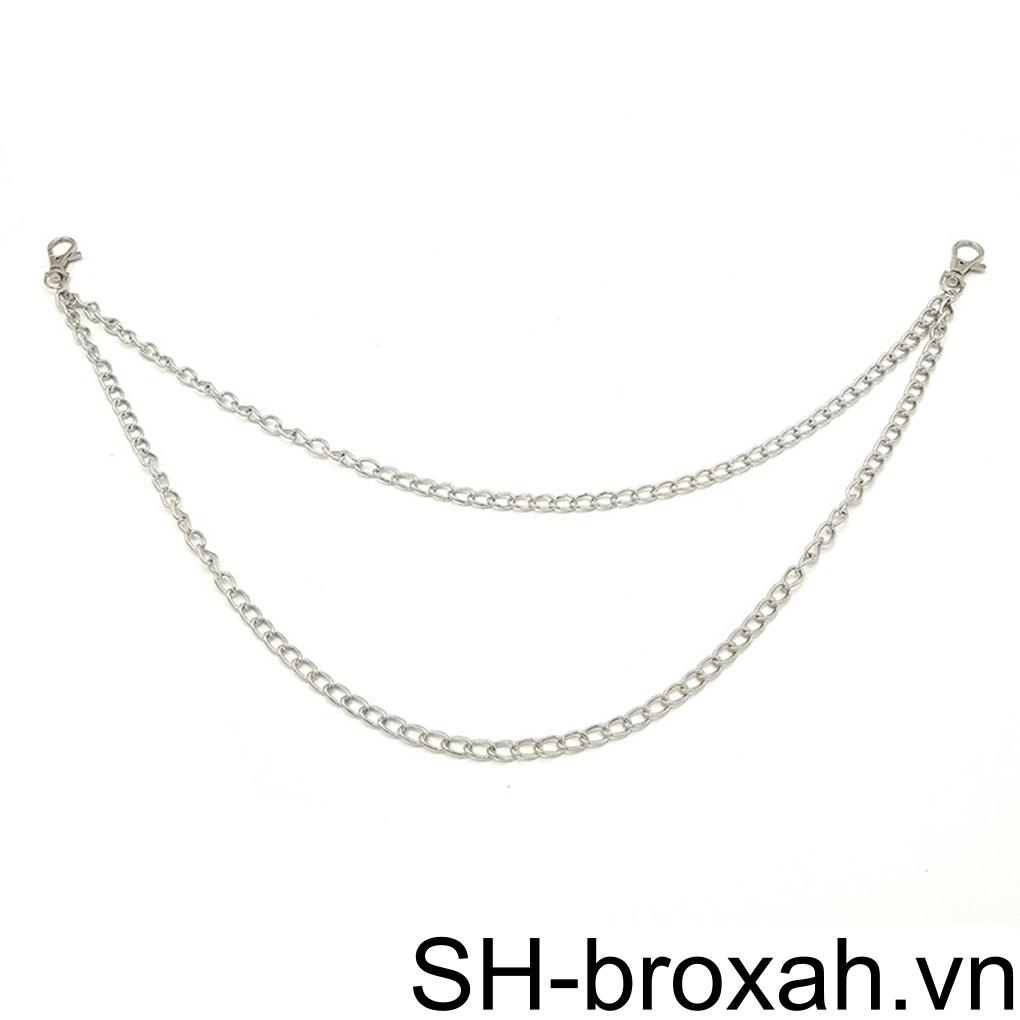 Ví Dây Xích Phong Cách Punk Gắn Móc Khóa Trang Trí Đa Ứng Dụng