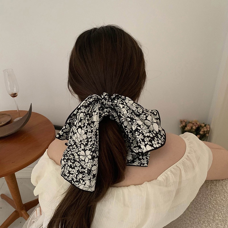 Dây Cột Tóc Cao Su Hình Nơ Lớn Phong Cách Hàn Quốc Cho Nữ