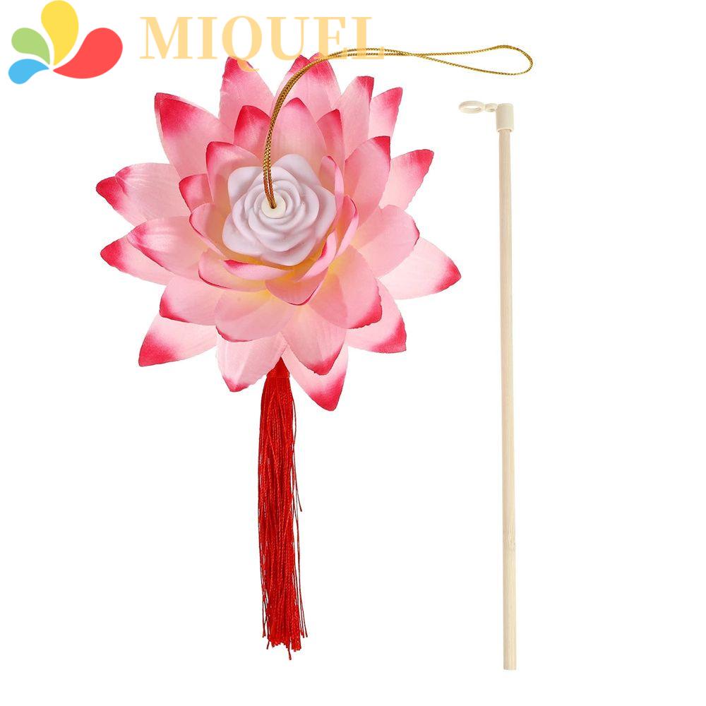 Lồng Đèn LED Hình Hoa Sen Thủ Công Trang Trí Lễ Hội Mùa Thu