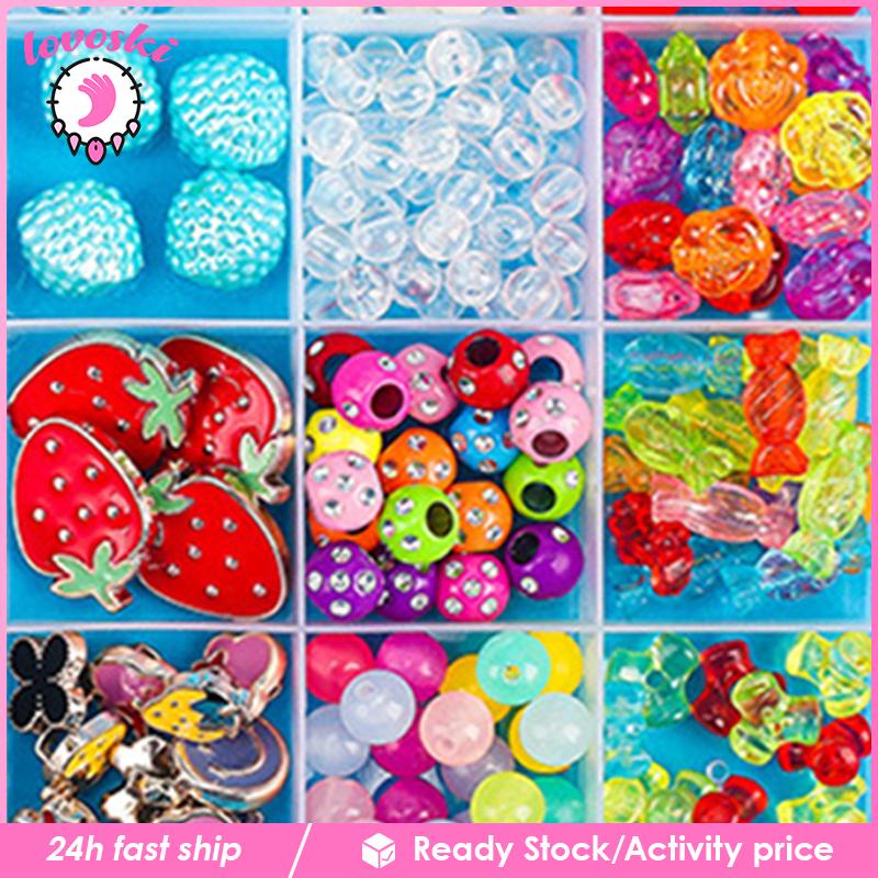 Bộ Hạt Xâu Chuỗi Nhiều Màu Sắc Dành Cho Trẻ Em