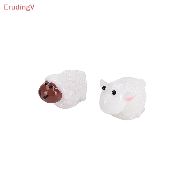 Set 5 Tượng Cừu Mini Trang Trí Vườn Thu Nhỏ DIY