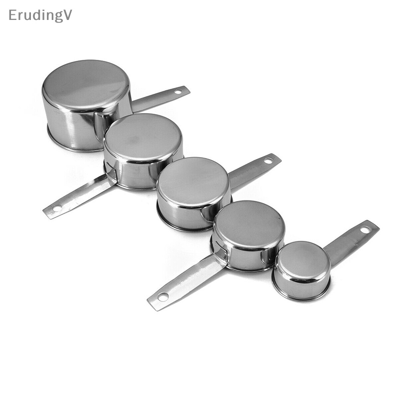 Bộ 5 Muỗng Đo Lường Bằng Thép Không Gỉ Tiện Dụng Cho Nhà Bếp