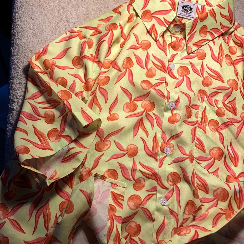 NRVP Áo Sơ Mi Nữ Ngắn Tay In Họa Tiết Độc Đáo Phong Cách Hàn Quốc Mới