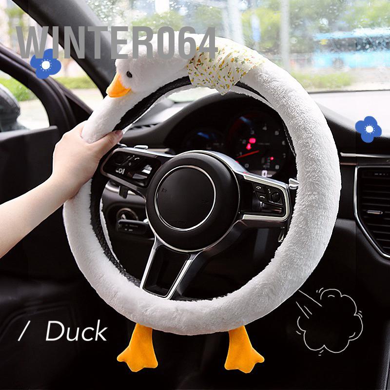 Winter064 Hoạt Hình Sang Trọng Bọc Vô Lăng Dễ Thương Chống Trơn Trượt Nội Thất Ô Tô Bảo Vệ Phụ Kiện