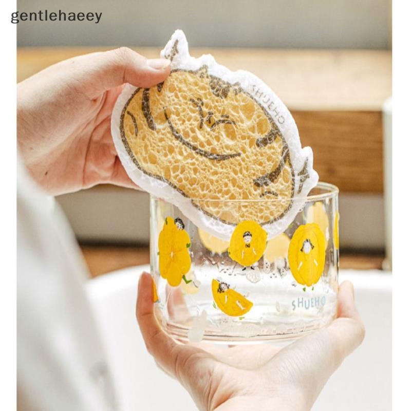 Miếng Xốp Cotton Nén Họa Tiết Hoạt Hình Dùng Rửa Chén