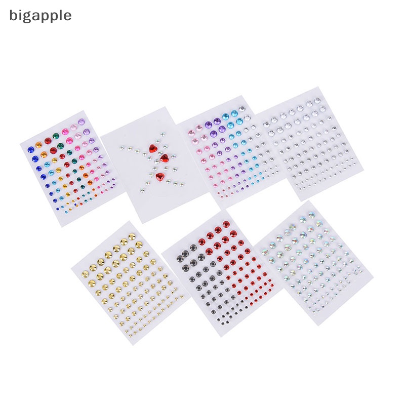 bigapple New Jewel Eyes Makeup Crystal Eyes Sticker Tattoo Diamond Glitter Makeup Sticker RDG