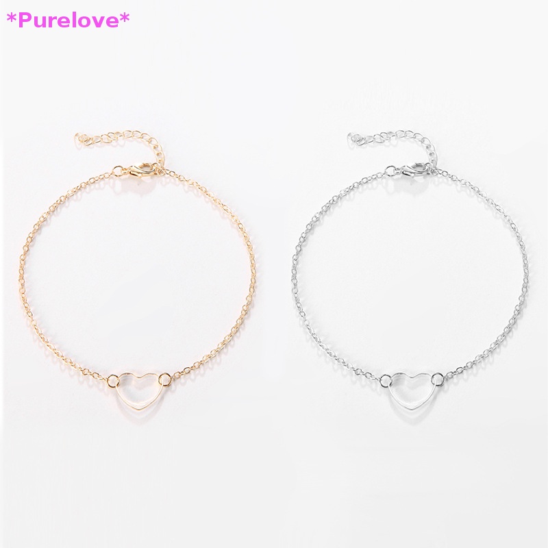 Vòng Tay Mặt Trái Tim Đơn Giản Phong Cách Âu Mỹ Thời Trang Cho Nữ Mới