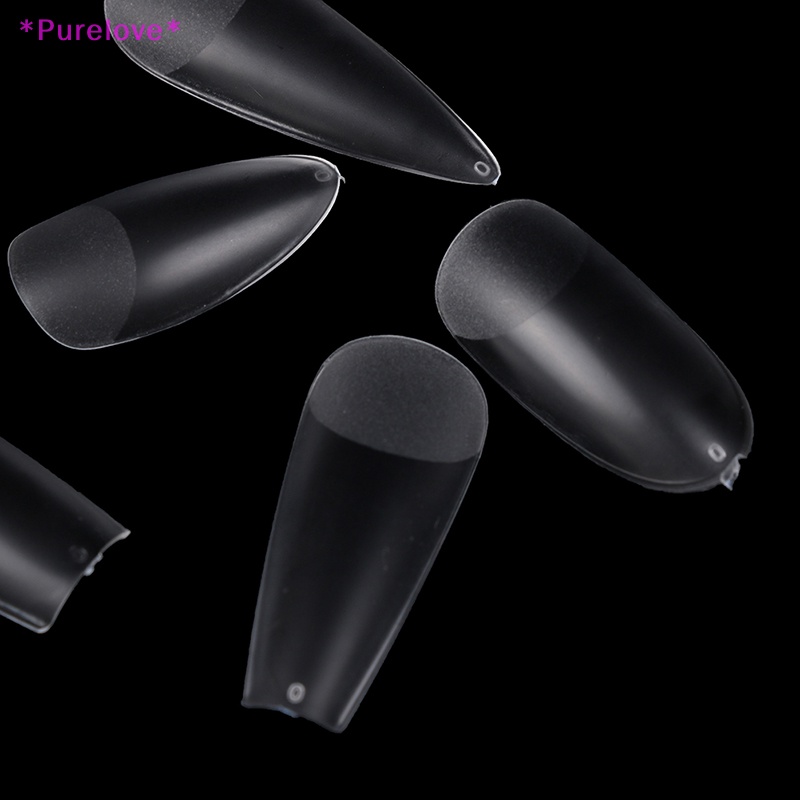 Hộp 500 Móng Tay Giả Trong Suốt Chuyên Dụng Cho Salon Làm Móng Mới