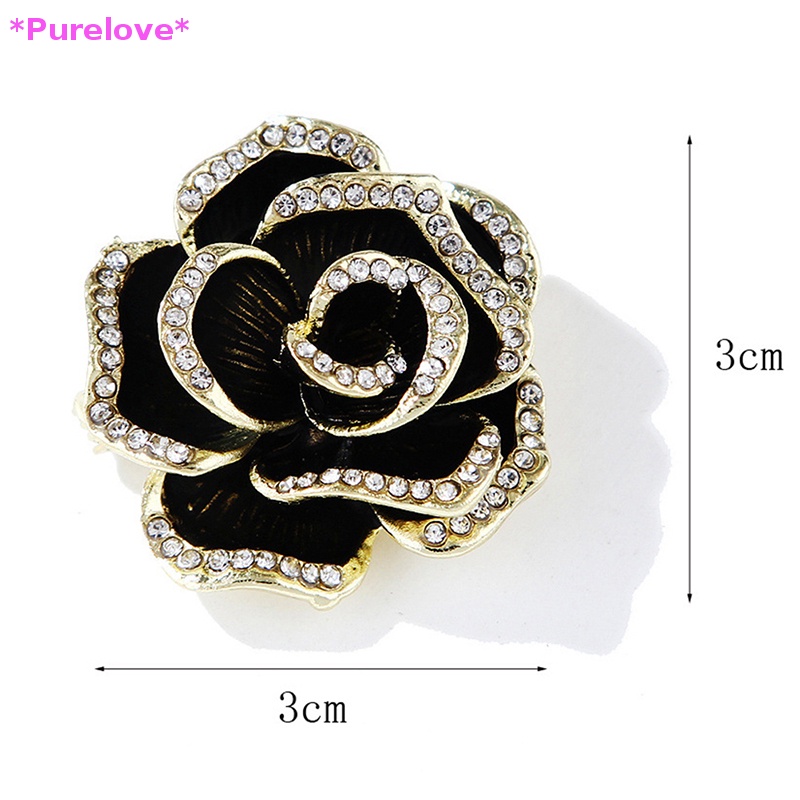 Ghim Cài Áo Hình Hoa Đính Đá Xinh Xắn Dành Cho Nữ Mới