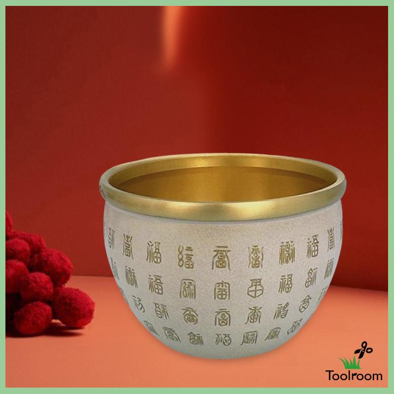 Chén Phong Thủy May Mắn Bằng Đồng Thau Để Bàn Trang Trí