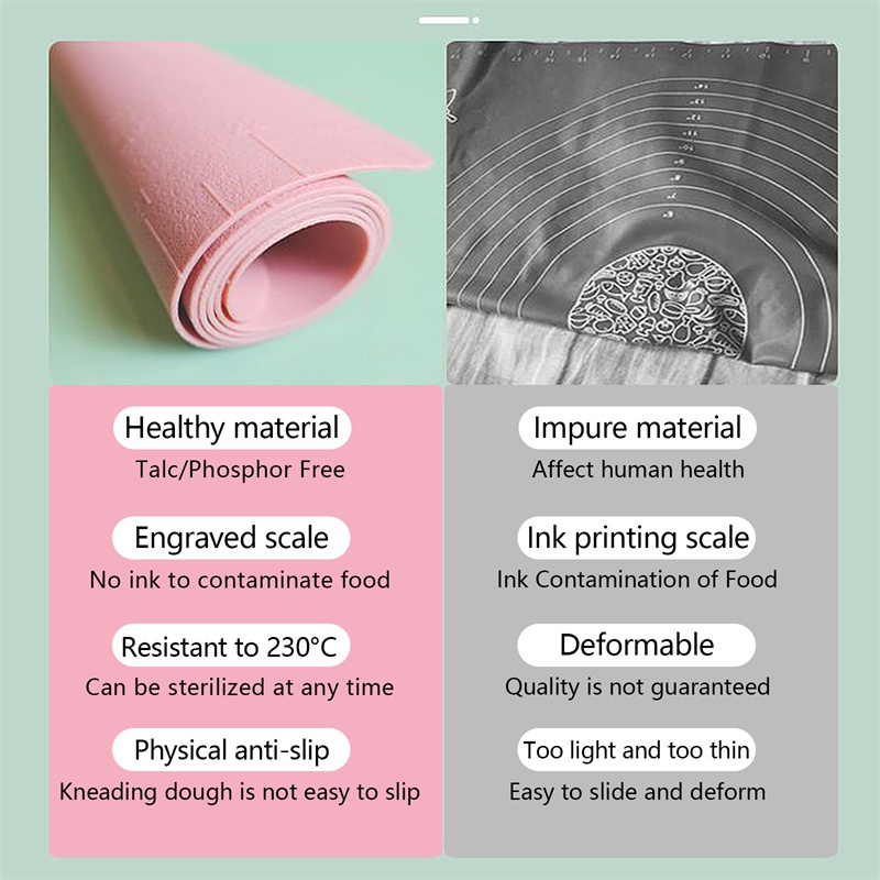 Thảm Silicon Chống Dính Cỡ Lớn 40x60cm Dùng Làm Bánh Tiện Dụng