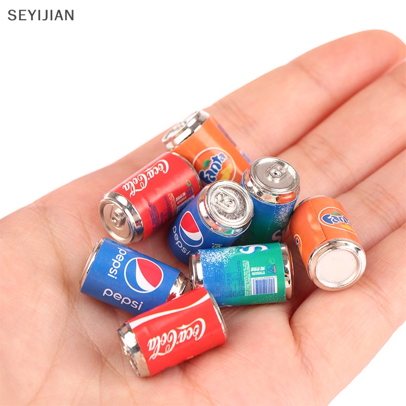 Set 4 Mô Hình Chai Nước Uống Mini Trang Trí Nhà Búp Bê DIY