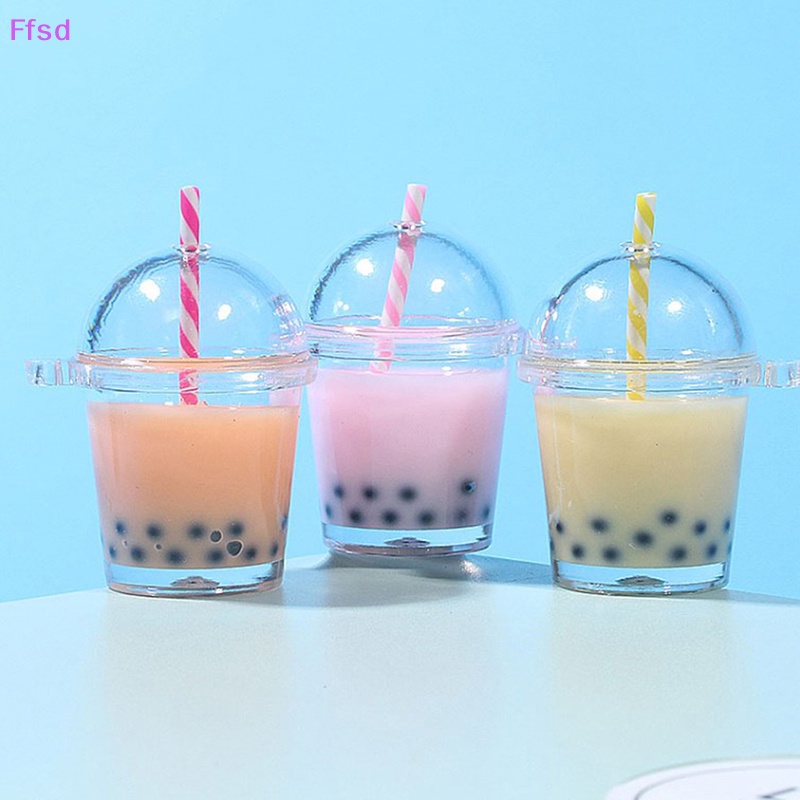 {Ffsd} Móc Khóa Hình Ly Trà Sữa / Bánh Kem mini Sáng Tạo Cho Nữ * Hàng Bán Chạy