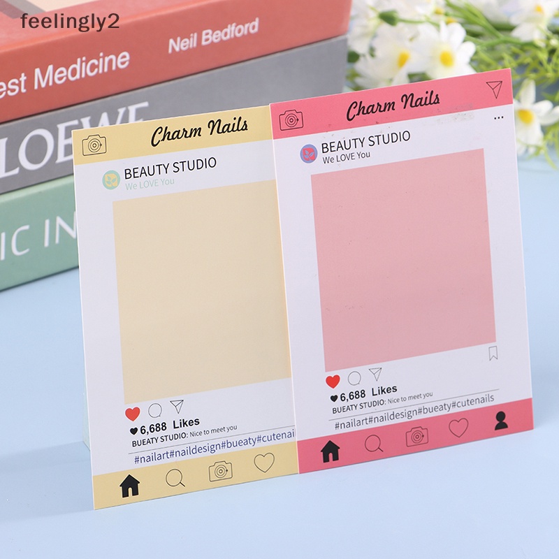 [Hàng Có Sẵn] Set 10 Thẻ Dán Móng Tay Giả Trưng Bày