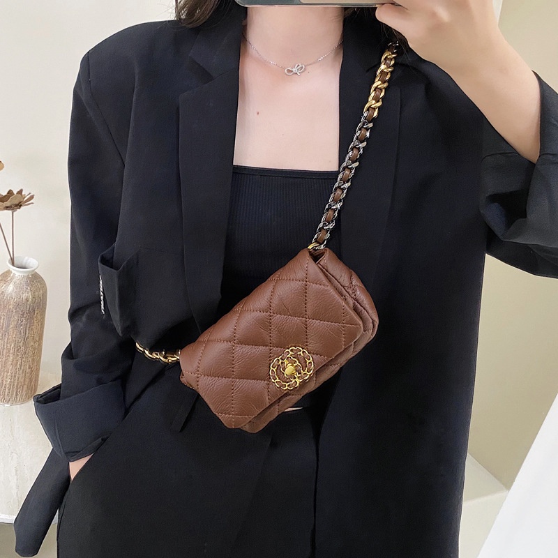 Túi Đeo Chéo mini Họa Tiết Hình Thoi Thời Trang Hàn Quốc Cao Cấp Cho Nữ