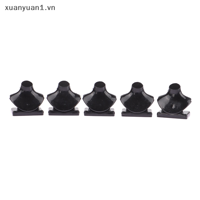 Set 5 Giá Trưng Bày Vòng cổ Màu Đen Cho Nhà Búp Bê