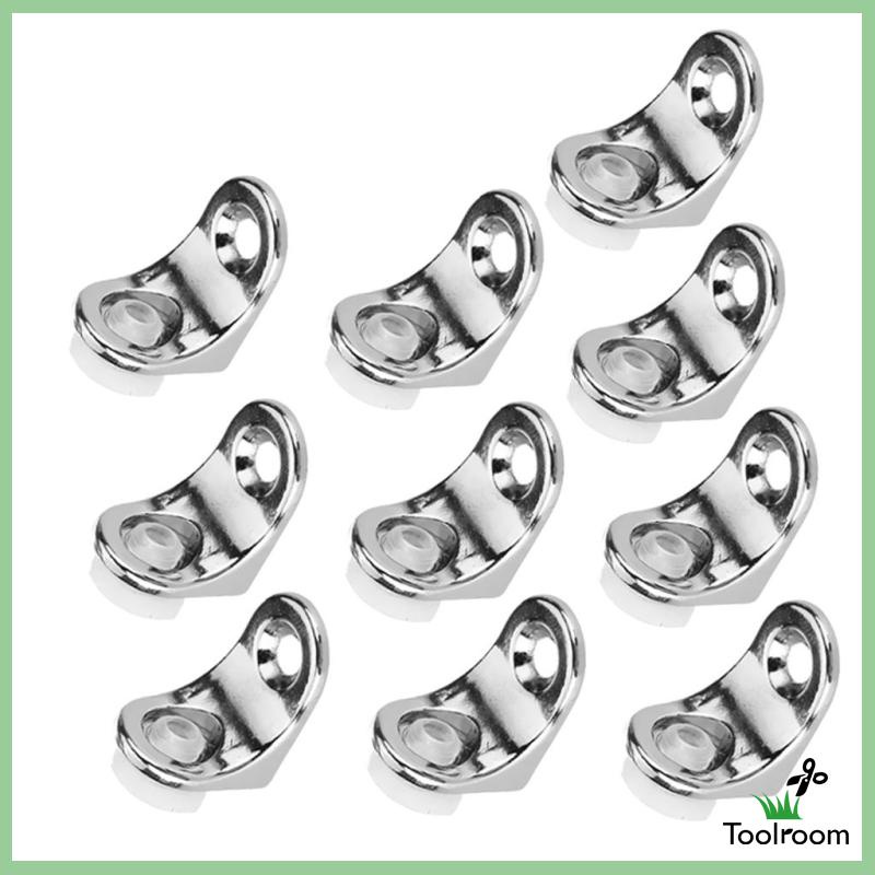 Bộ 10 Kẹp Cố Định Góc Kệ Kính Kèm Giác Hút Tiện Dụng