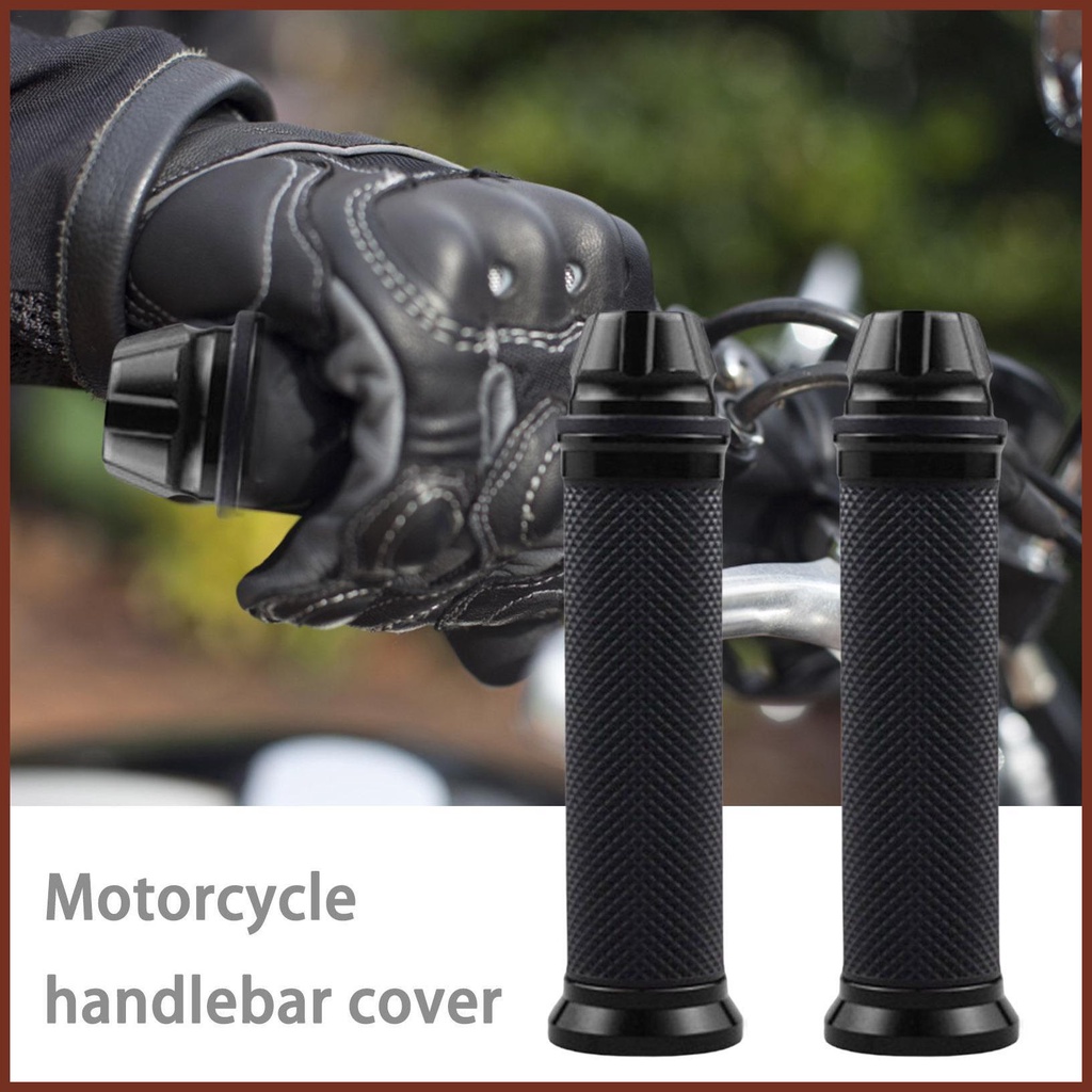 Set 2 Vỏ Bọc Tay Lái Xe Mô Tô Harley Honda Suzuki hao Hayisvn Bằng Cao Su Chống Rung