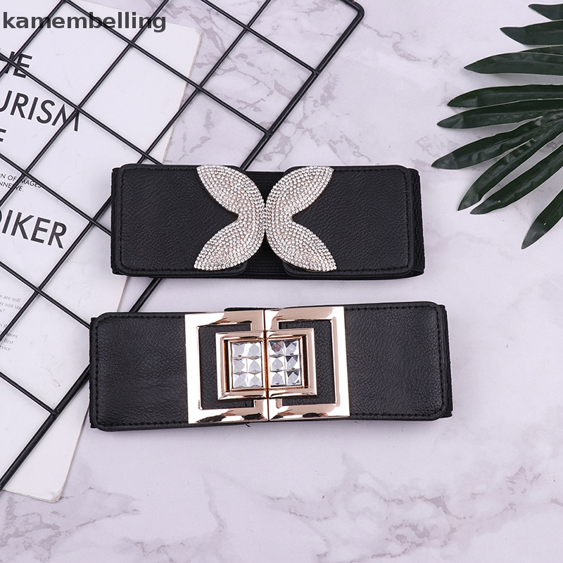 Thắt Lưng Co Giãn Đính Đá Thời Trang Dành Cho Nữ