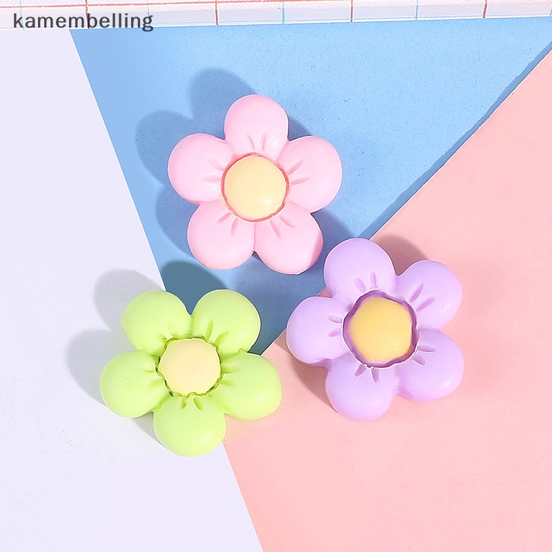 Set 10 Kẹp Tóc Hình Hoa Hướng Dương Có Nam Châm Hít Tủ Lạnh / Điện Thoại DIY