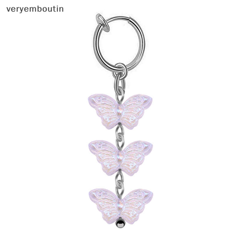 Khuyên Rốn Dạng Kẹp Tua Rua Hình Bướm Thời Thượng Hai Chức Năng Cho Nữ n