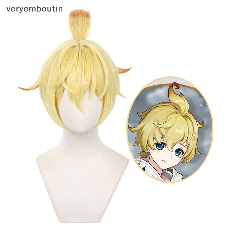 Tóc Giả Chịu Nhiệt Hóa Trang Nhân Vật Mika Trong Genshin Va Chạm Mika