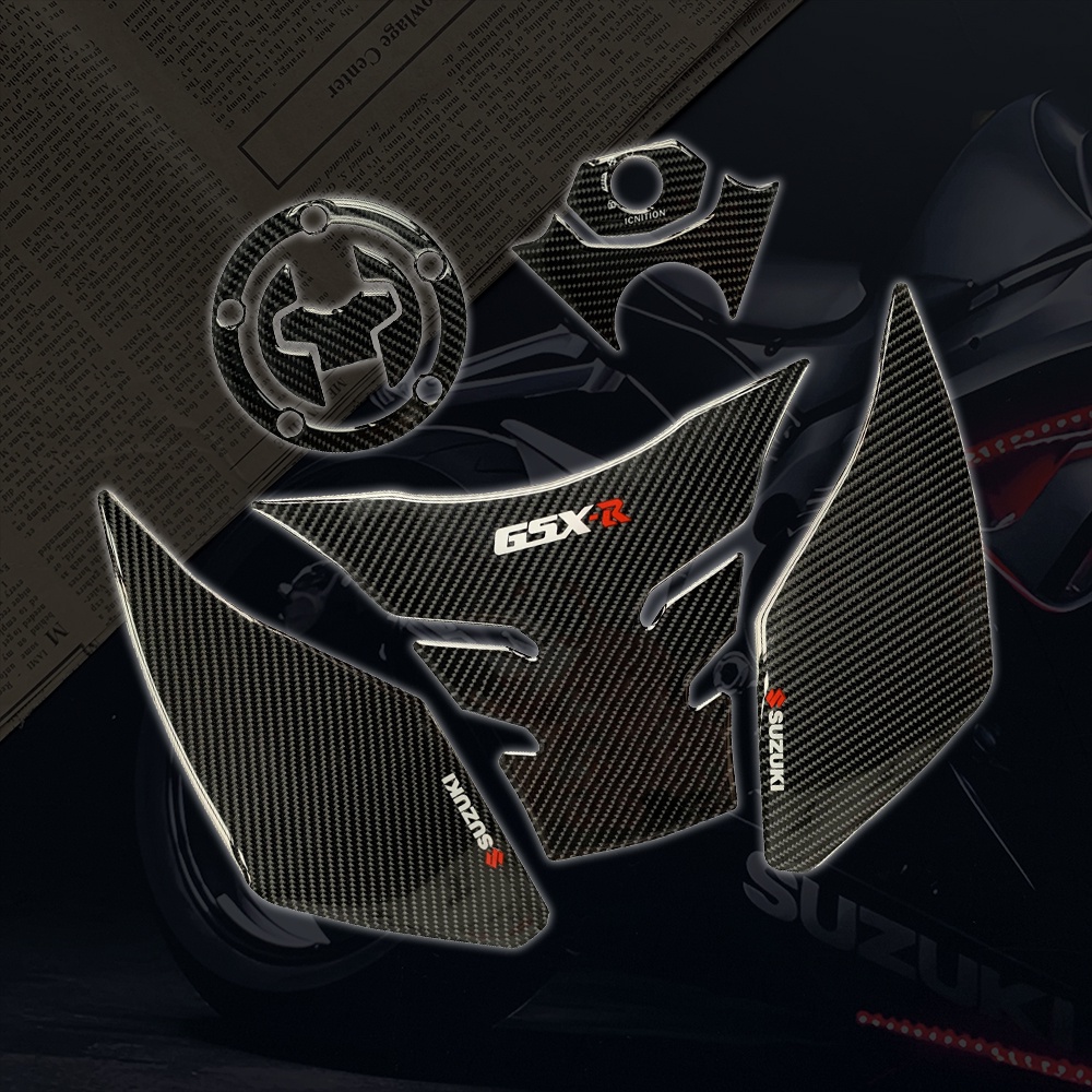 SUZUKI Miếng Dán Trang Trí Bình Nhiên Liệu Hình Xương Cá Chống Trượt Chống Thấm Nước GSX R 250 / GSX 250R