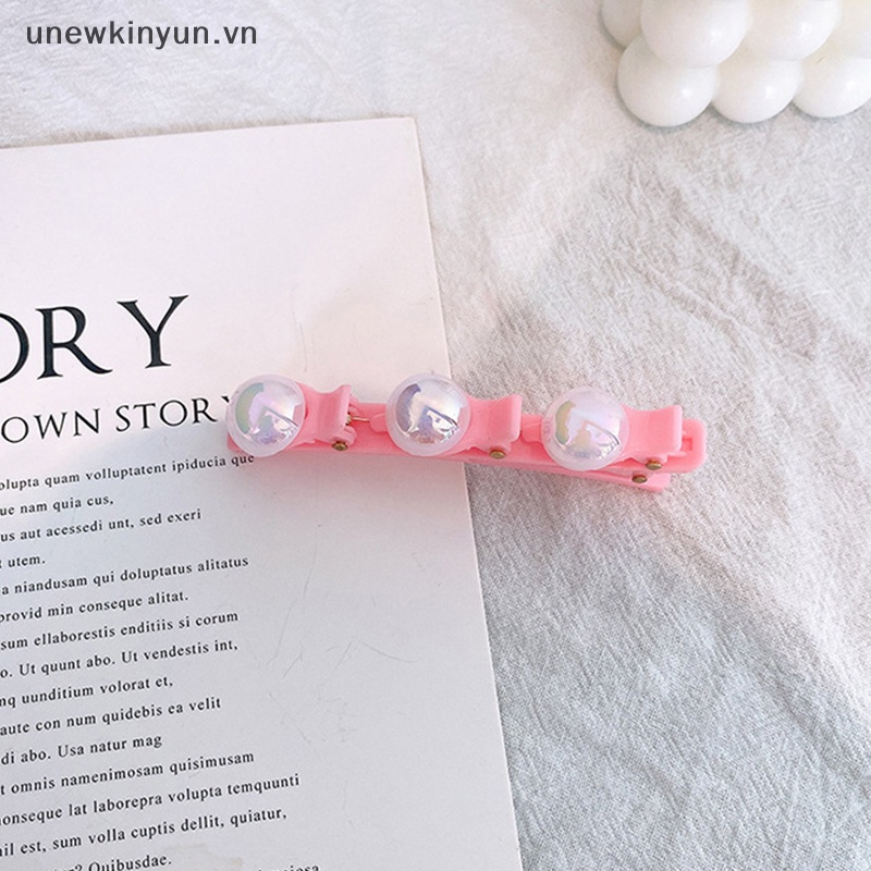 Kẹp Tóc Đính Bóng Tròn Nhiều Màu Thời Trang Hàn Quốc Cho Nữ